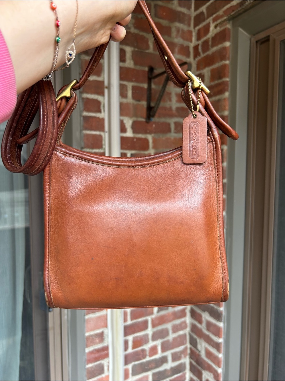 Vintage coach legacy small zip style 9997 British tan leather crossbody purse